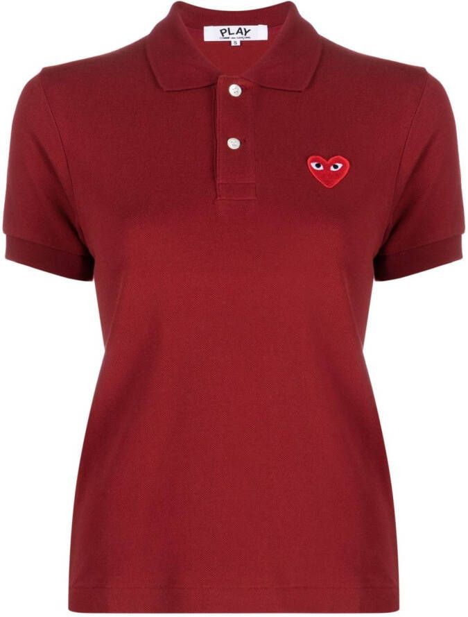 Comme Des Garçons Play poloshirt met logo Rood