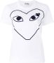 Comme Des Garçons Play printed heart T-shirt Wit - Thumbnail 1