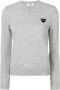Comme Des Garçons Play Trui met geborduurd logo Grijs - Thumbnail 1