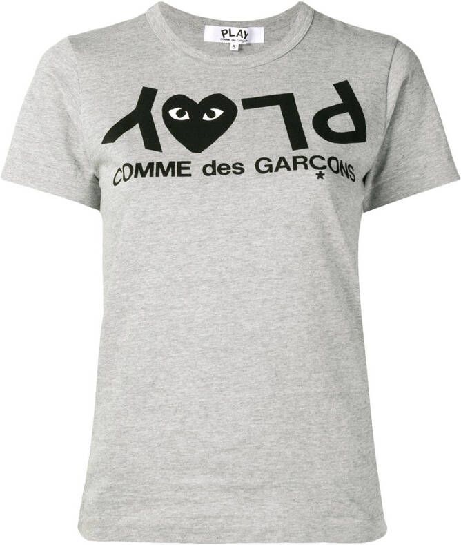 Comme Des Garçons Play reverse printed T-shirt Grijs