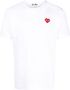 Comme Des Garçons Play Katoenen T-shirt Wit - Thumbnail 1