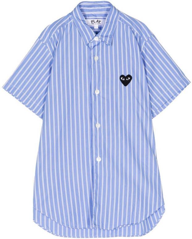 Comme Des Garçons Gestreept shirt Blauw