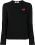 Comme Des Garçons Play T-shirt met hart logo Zwart - Thumbnail 1