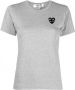 Comme Des Garçons Play T-shirt met geborduurd logo Grijs - Thumbnail 1