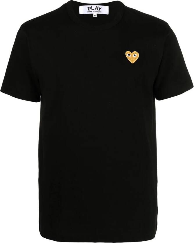 Comme Des Garçons Play T shirt met hartpatch heren katoen XXL Zwart