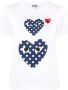 Comme Des Garçons Play T-shirt met hartprint Wit - Thumbnail 1