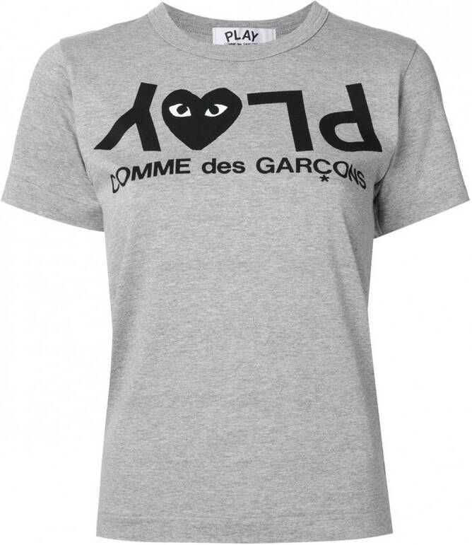 Comme Des Garçons Play T-shirt met logo Grijs