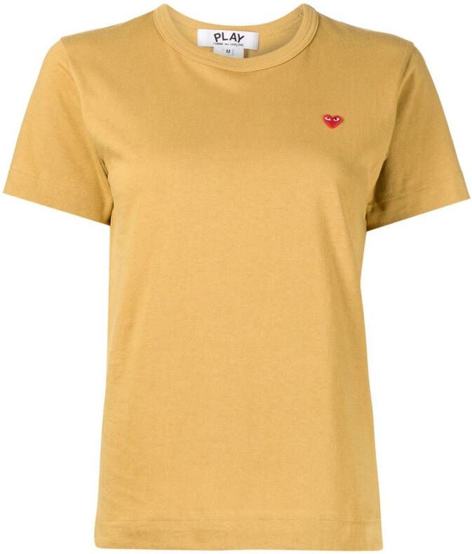 Comme Des Garçons Play T-shirt met logopatch Bruin