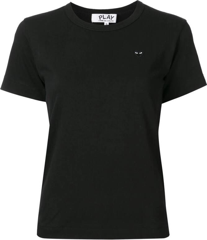 Comme Des Garçons T-shirt met logopatch Zwart