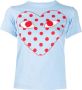 Comme Des Garçons Play T-shirt met logoprint Blauw - Thumbnail 1
