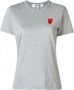 Comme Des Garçons Play T-shirt met logoprint Grijs - Thumbnail 1