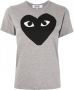 Comme Des Garçons Play T-shirt met logoprint Grijs - Thumbnail 1