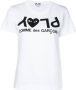 Comme Des Garçons Play T-shirt met logoprint Wit - Thumbnail 1