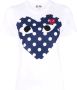 Comme Des Garçons Play T-shirt met logoprint Wit - Thumbnail 1