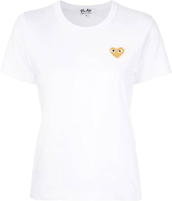Comme Des Garçons Play T-shirt met logoprint Wit