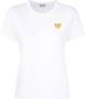 Comme Des Garçons Play T-shirt met logoprint Wit - Thumbnail 1