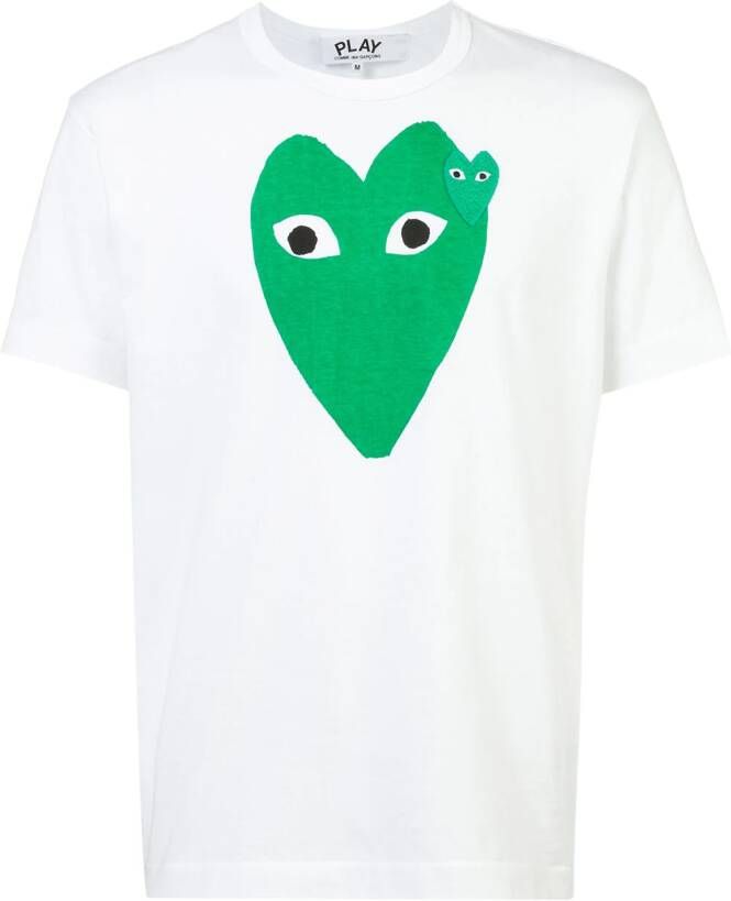 Comme Des Garçons Play T-shirt met logoprint Wit