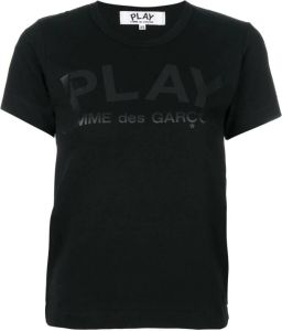 Comme Des Garçons Play T-shirt met print Zwart