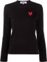 Comme Des Garçons Play Top met lange mouwen Zwart - Thumbnail 1