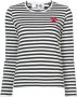 Comme Des Garçons Play Top met lange mouwen Zwart - Thumbnail 1