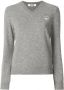 Comme Des Garçons Play V-neck pullover Grijs - Thumbnail 1