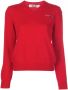 Comme Des Garçons Play Trui met V-hals Rood - Thumbnail 1