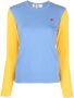 Comme Des Garçons Play Tweekleurige trui Blauw - Thumbnail 1