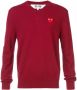 Comme Des Garçons Play V-neck sweater Rood - Thumbnail 1