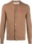 Comme Des Garçons Play Vest met geborduurd logo heren wol XXL Bruin - Thumbnail 1