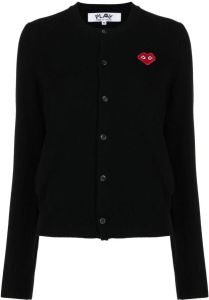 Comme Des Garçons Play Vest met logopatch Zwart