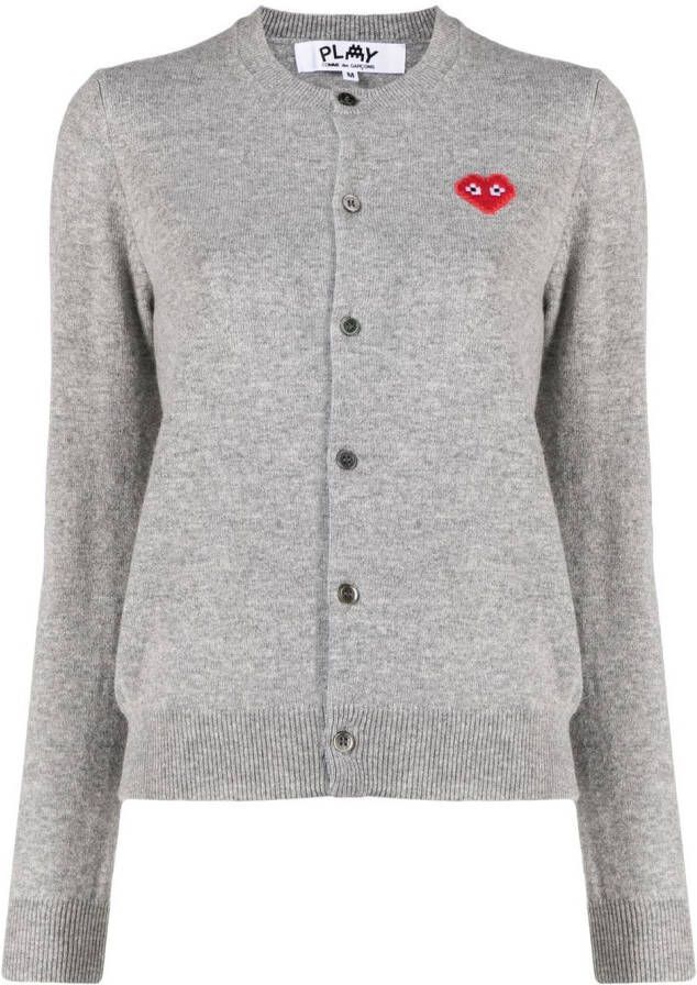 Comme Des Garçons Play Vest met logoprint Grijs