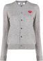 Comme Des Garçons Play Vest met logoprint Grijs - Thumbnail 1