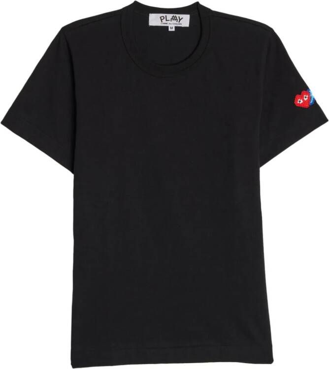 Comme Des Garçons x Invader T-shirt met logopatch Zwart