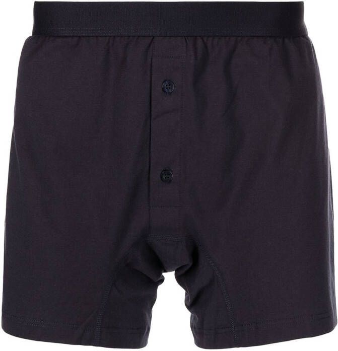 Comme Des Garçons Shirt Boxershorts met knoopdetail Blauw