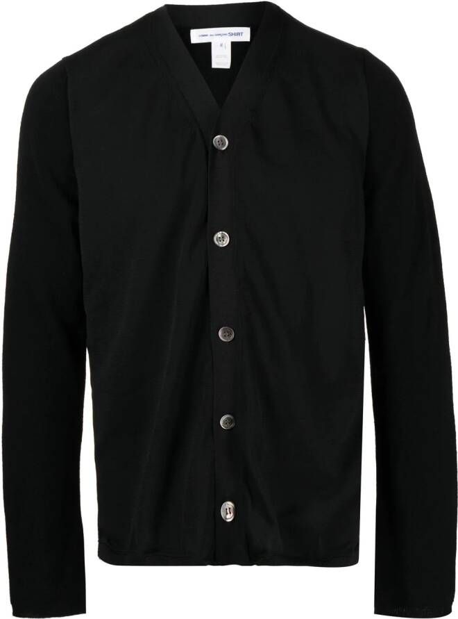 Comme Des Garçons Shirt Button-down vest Zwart