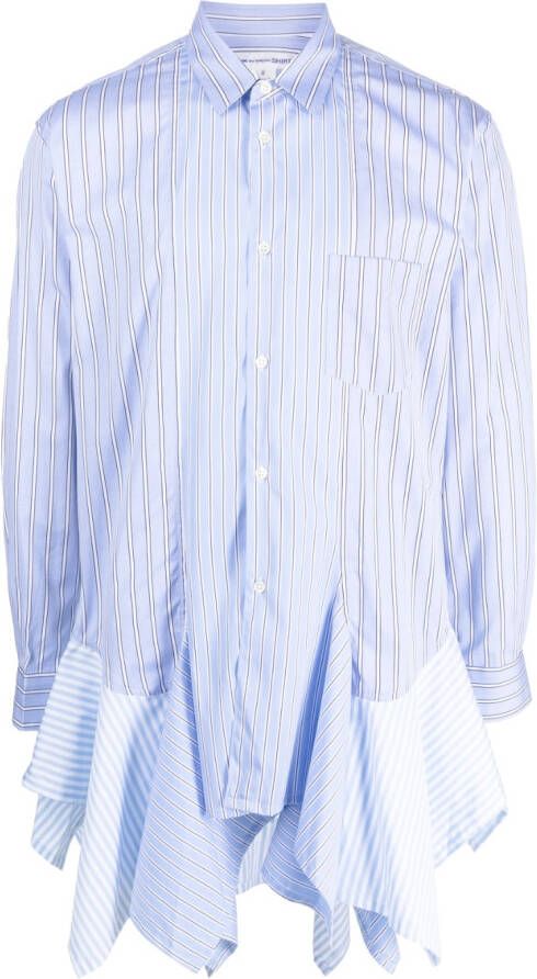 Comme Des Garçons Shirt Gestreept overhemd Blauw