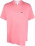 Comme Des Garçons Shirt x Lacoste asymmetrisch T-shirt Roze - Thumbnail 1