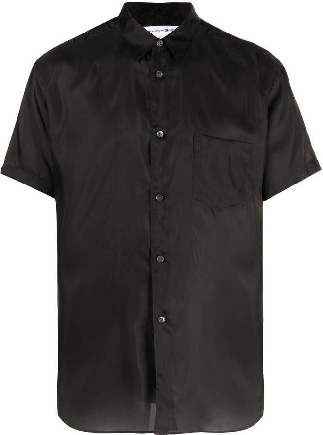 Comme Des Garçons Shirt Overhemd met korte mouwen Zwart
