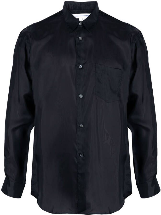 Comme Des Garçons Shirt Overhemd met zijden-effect Zwart