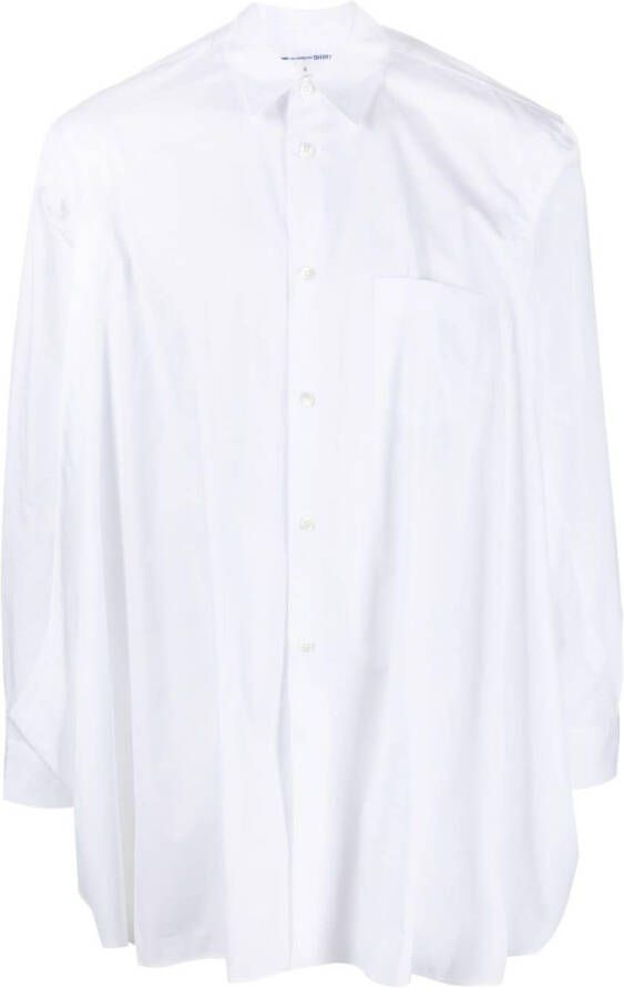 Comme Des Garçons Shirt Overhemd met zijsplit Wit