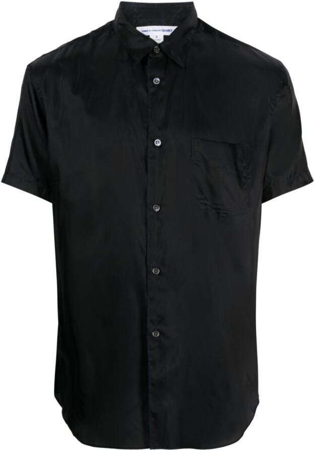 Comme Des Garçons Shirt Overhemd met satijnen afwerking Blauw