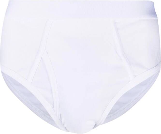 Comme Des Garçons Shirt Slip met Griekse print Wit