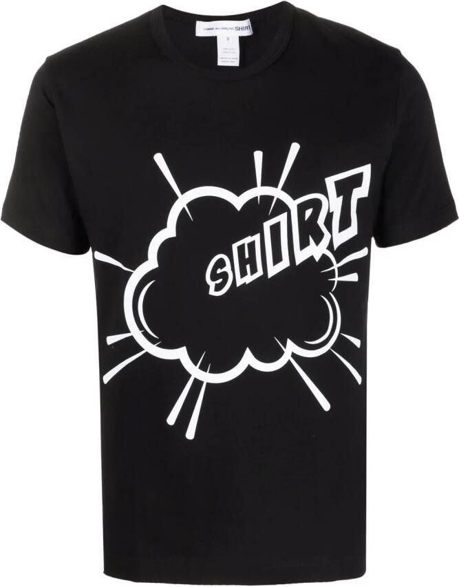 Comme Des Garçons Shirt T-shirt met grafische print Zwart