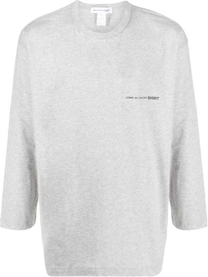 Comme Des Garçons Shirt T-shirt met logoprint Grijs