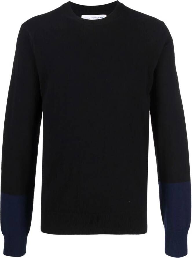 Comme Des Garçons Shirt Tonale trui Zwart