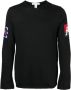 Comme Des Garçons Shirt Intarsia gebreide trui Zwart - Thumbnail 1