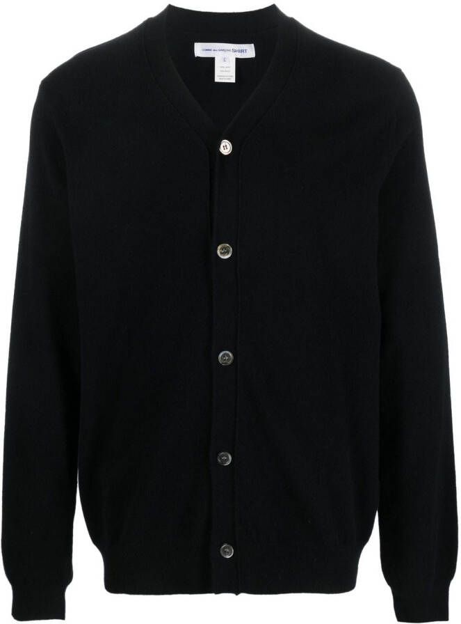 Comme Des Garçons Shirt Vest met V-hals Zwart