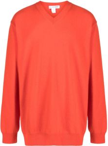 Comme Des Garçons Shirt Trui met V-hals Oranje