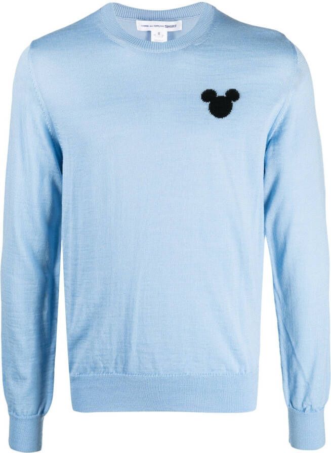 Comme Des Garçons Shirt x Disney trui met Mickey print Blauw