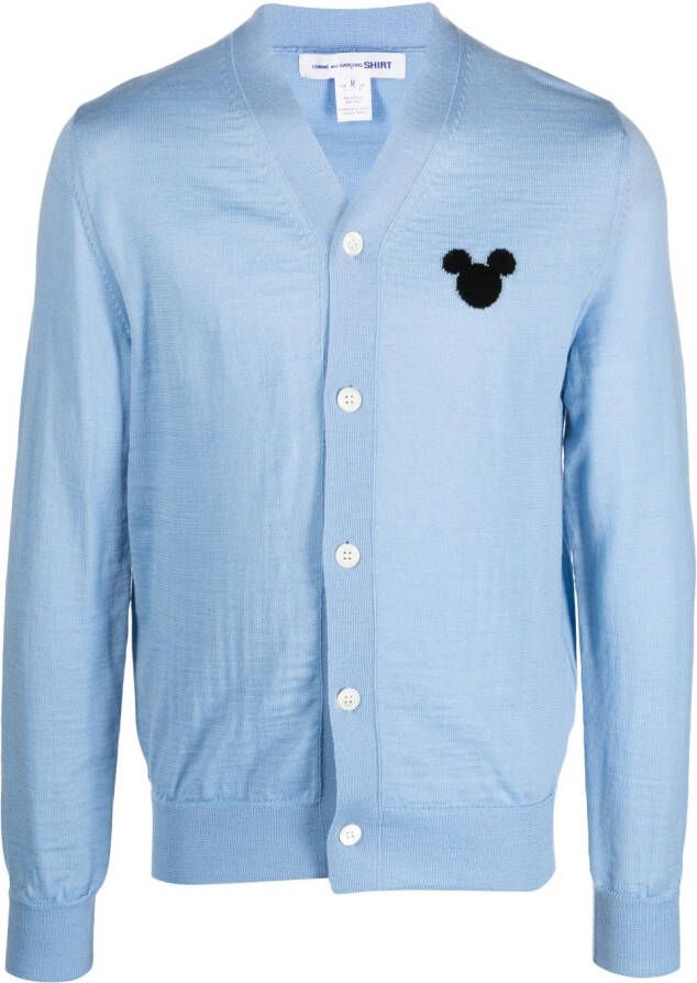 Comme Des Garçons Shirt x Disney vest met borduurwerk Blauw